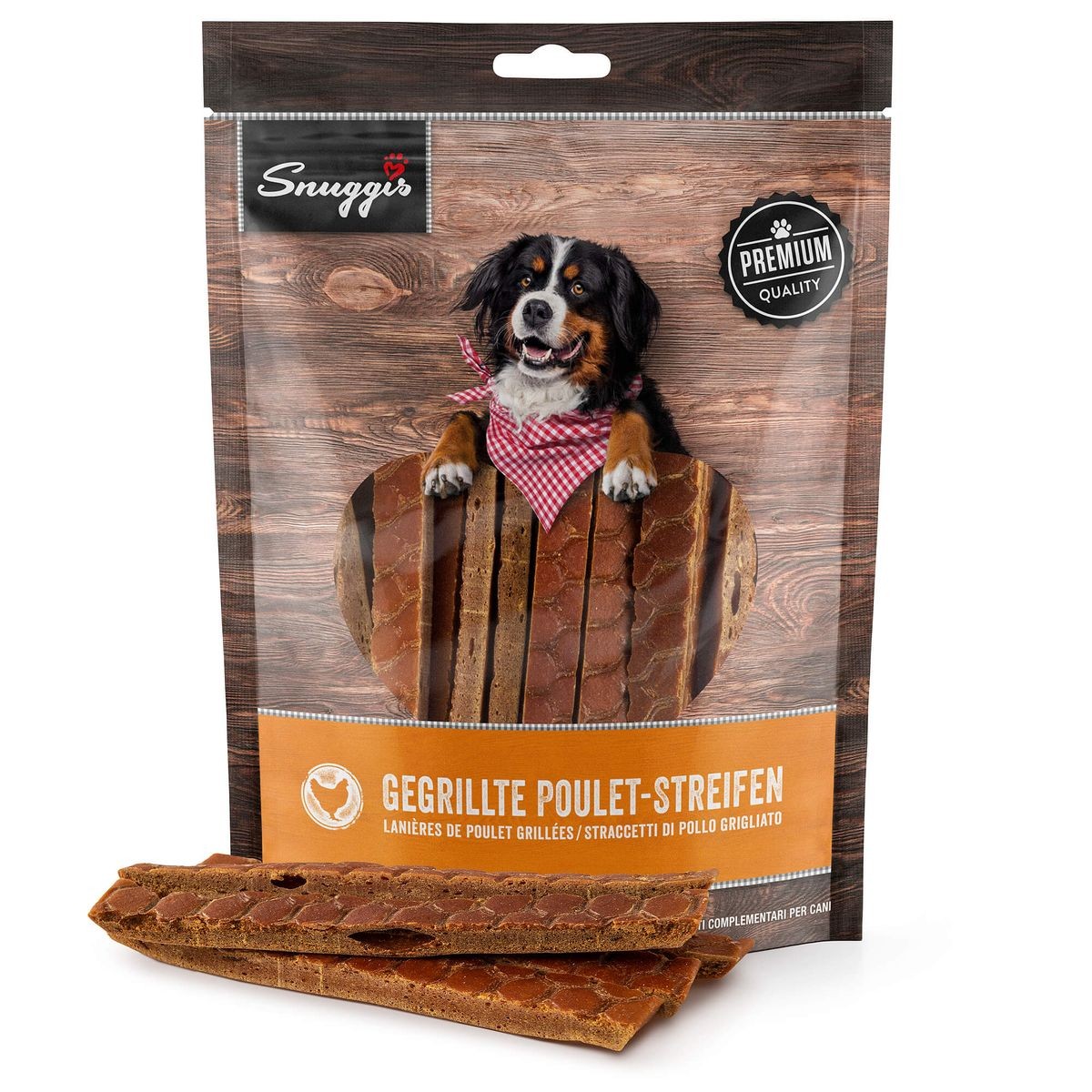 Snuggis Gegrillte Poulet-Streifen für Hunde (300g)