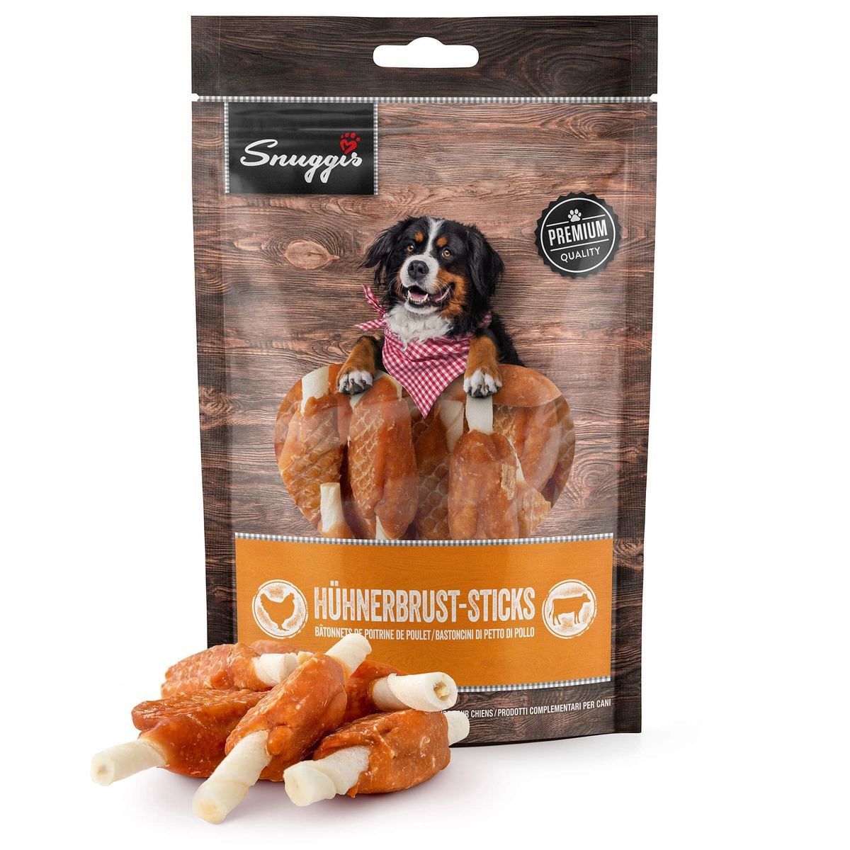 Snuggis Hühnerbrust-Sticks für Hunde, 7cm (130g)