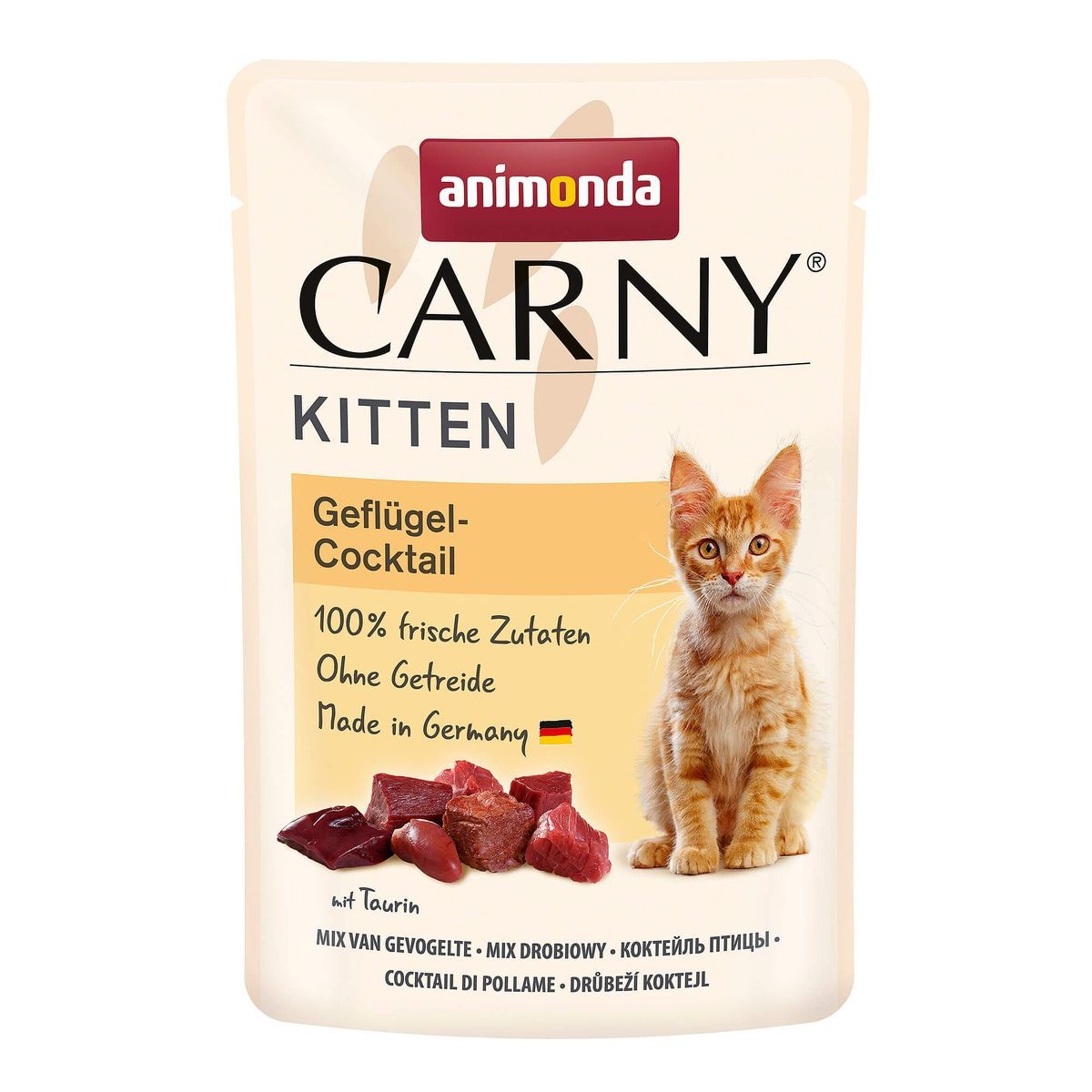 Animonda Carny Kitten Geflügelcocktail, Nassfutter für Katzen (85g)
