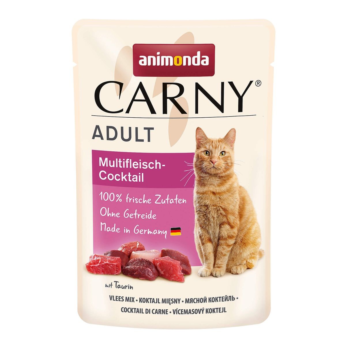 Animonda Carny Adult Fleischcocktail, Nassfutter für Katzen (85g)