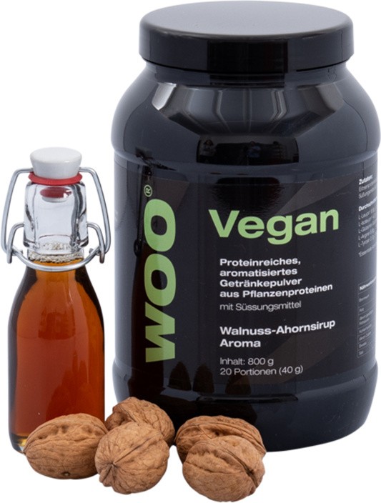 WOO Protein Vegan Walnuss Ahornsirup (800g)