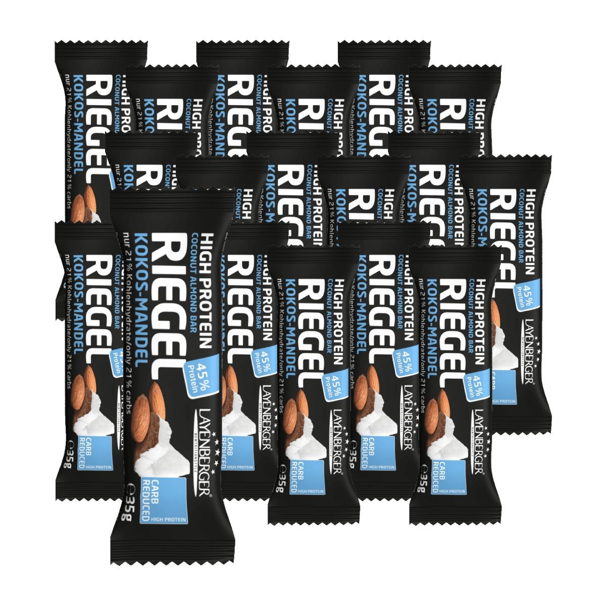 Layenberger Protein Riegel Kokos-Mandel (18x35g)