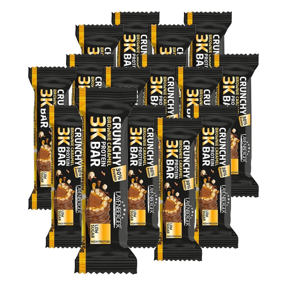 Layenberger 3K Protein Riegel Crunchy Brownie Caramel (15x45g)