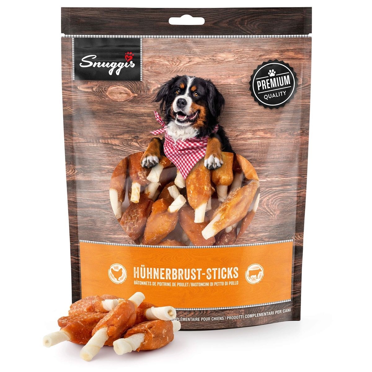 Snuggis Hühnerbrust-Sticks für Hunde, 7cm (500g)