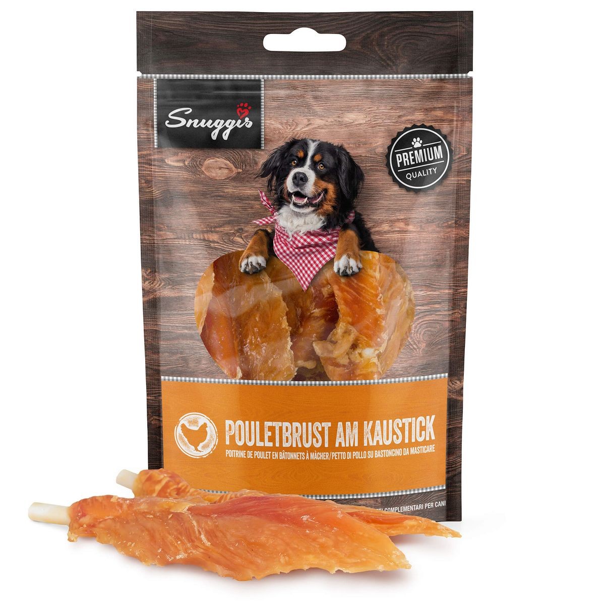 Snuggis Pouletbrust am Kaustick für Hunde (100g)