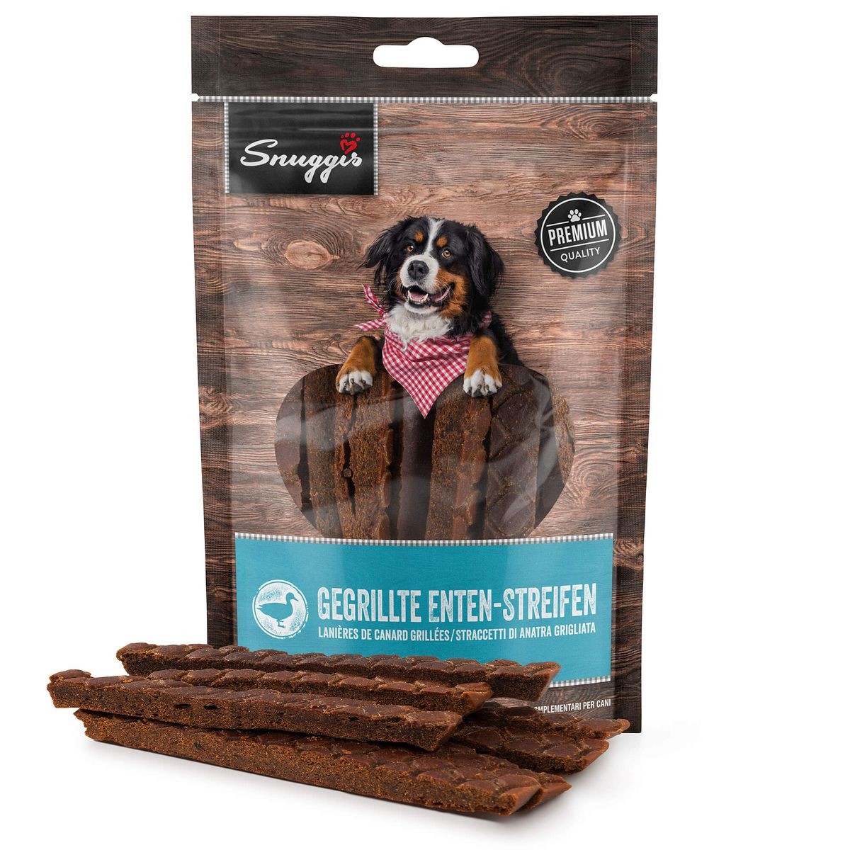 Snuggis Gegrillte Enten-Streifen für Hunde (130g)