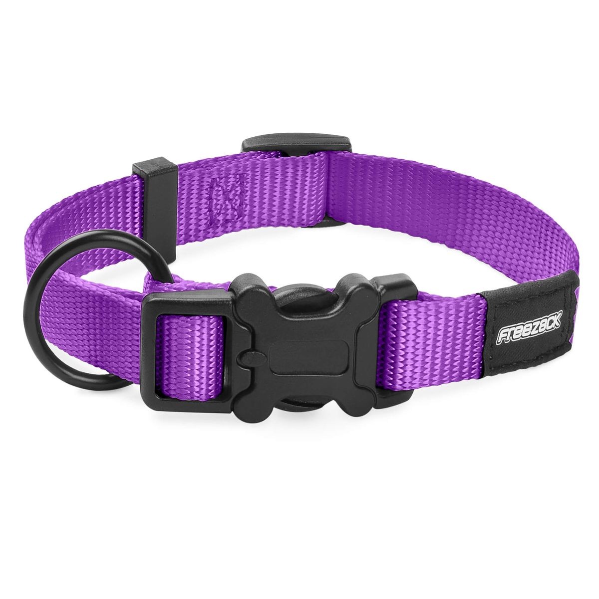 Freezack Hundehalsband Basic Uni violett, Halsumfang 43-73cm (1 Stk)