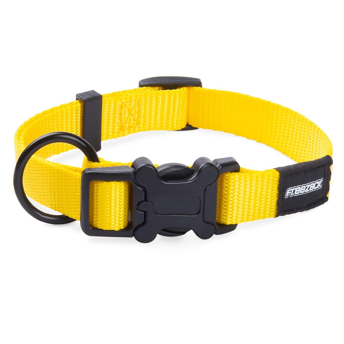 Freezack Hundehalsband Basic Uni gelb, Halsumfang 26-40cm (1 Stk)