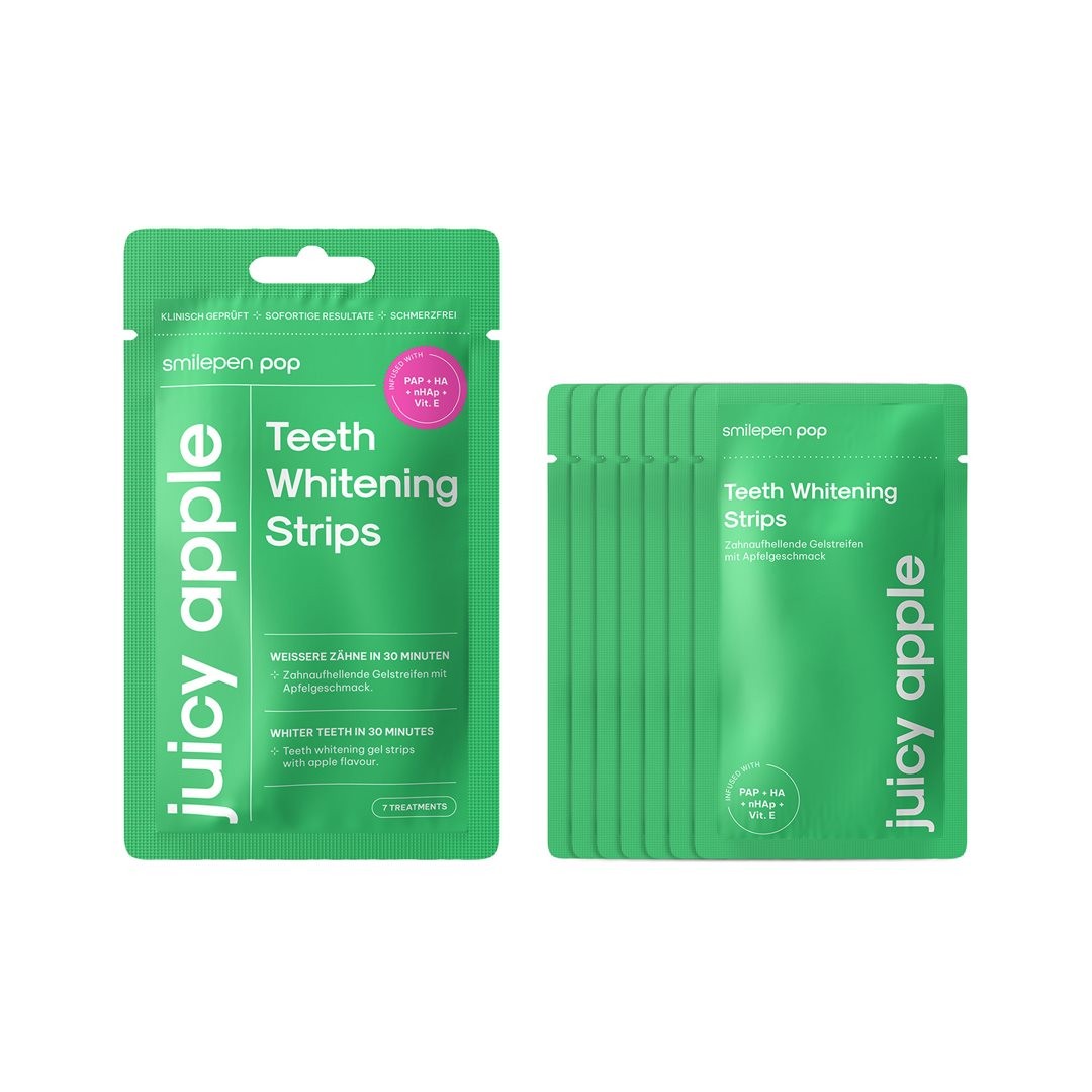smilepen Pop Teeth White Strips Juicy Apple (7x2 Stk)