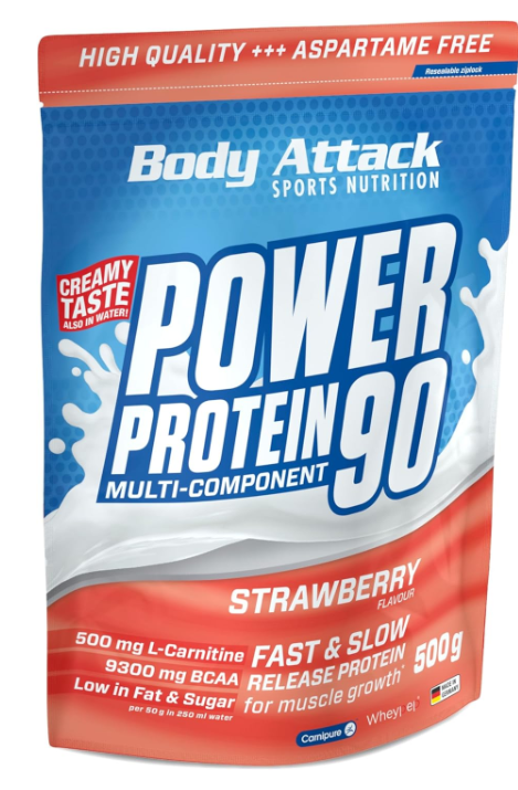Body Attack Power Protein 90 Strawberry (500g)