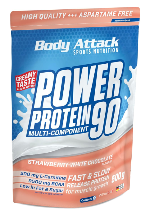 Body Attack Power Protein 90 Strawberry - White Chocolate (500g)