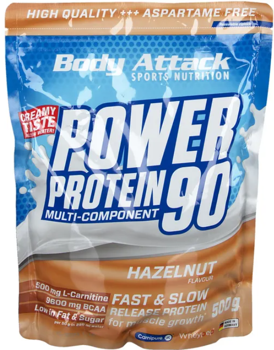 Body Attack Power Protein 90 Hazelnut (500g)