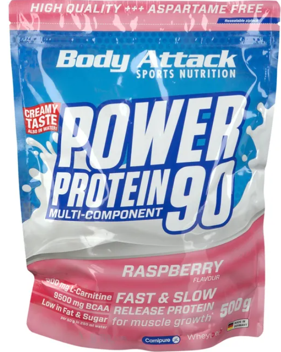 Body Attack Power Protein 90 Raspberry (500g)