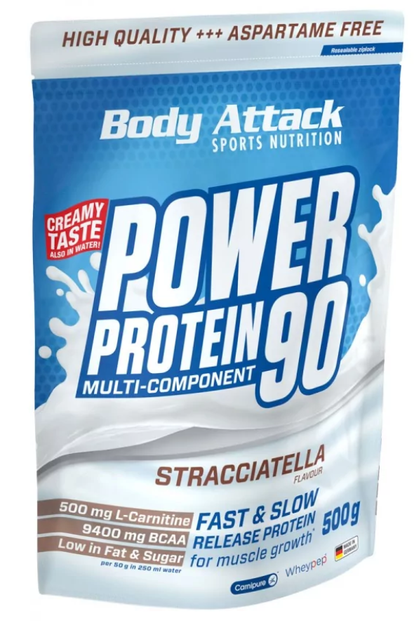 Body Attack Power Protein 90 Stracciatella (500g)