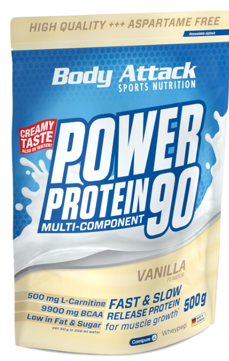 Body Attack Power Protein 90 Vanilla (500g)