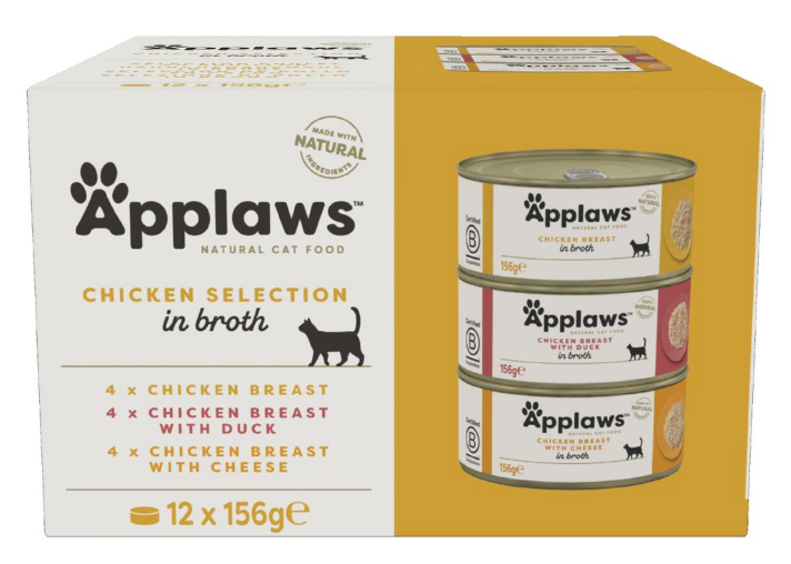 Applaws Multipack Chicken Selection, Nassfutter für Katzen (12x156g)