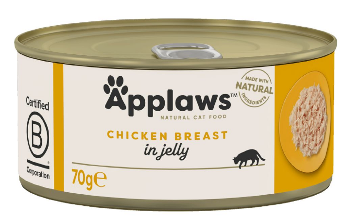 Applaws Jelly mit Hühnerbrust, Nassfutter für Katzen (70g)