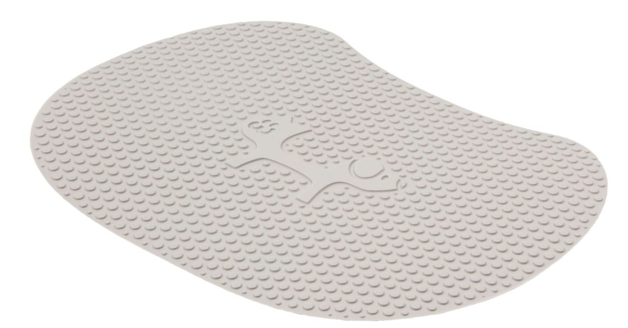 United Pets Napfunterlage Paw Pad hellgrau, 36x27cm (1 Stk)