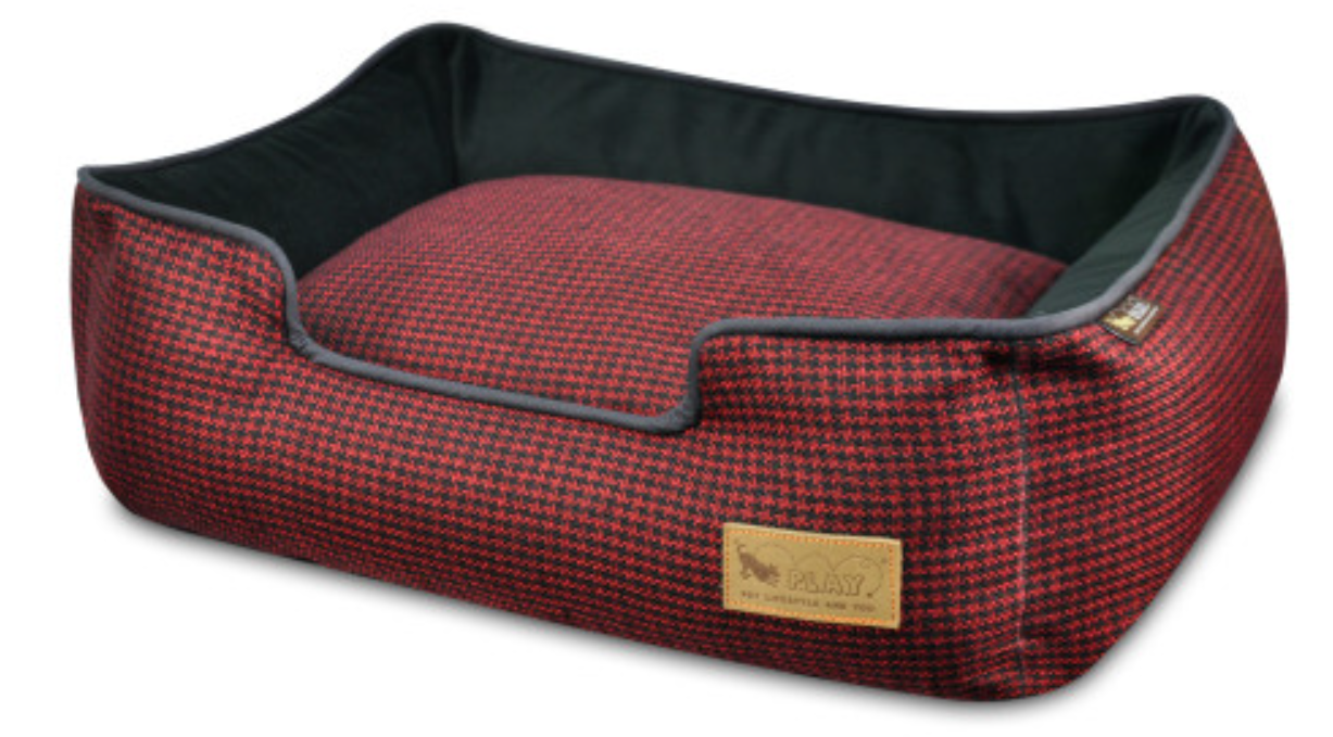 P.L.A.Y. Lounge Bett Houndstooth Rot, Grösse M (1 Stk)