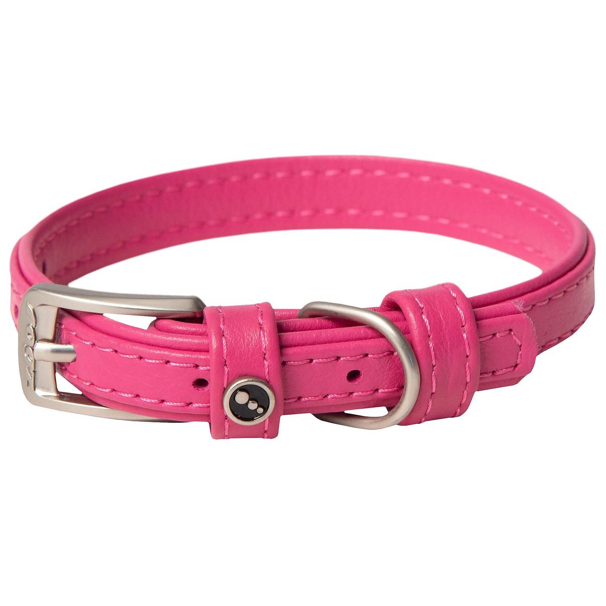 rogz Leather Halsband pink, Halsumfang 38-49cm (1 Stk)