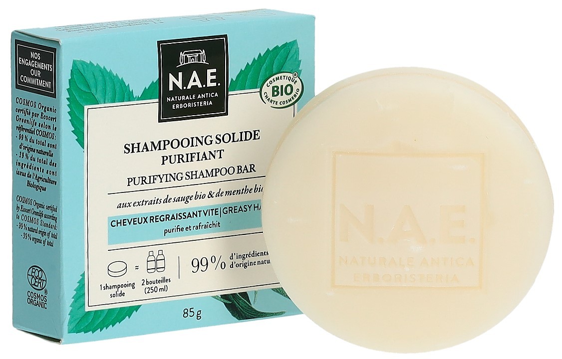 N.A.E. Solid Soap Shampoo fettiges Haar (85g)