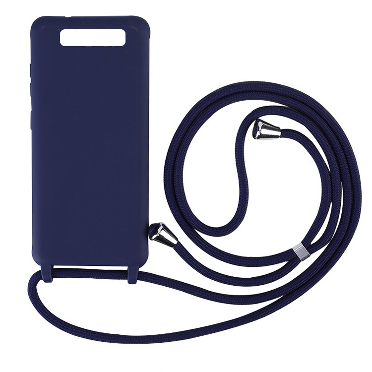 Samsung Galaxy S10 Necklace Gummi Hülle mit Handykette 150cm, blau (1 Stk)