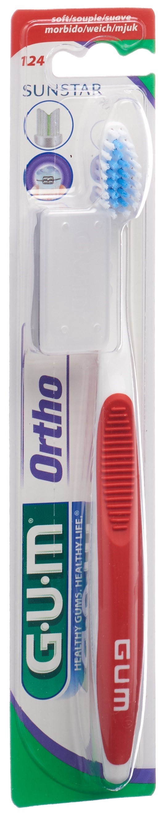 Sunstar GUM Ortho Zahnbürste Soft (1 Stk)