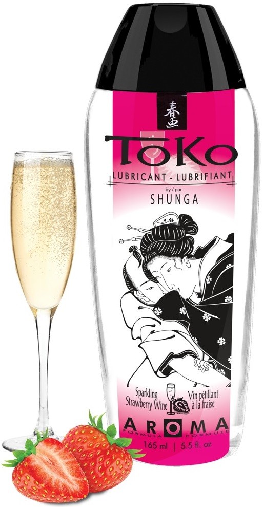 Shunga Toko Aroma Strawberry Sparkling Wine Gleitgel (165ml)