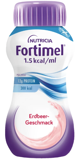 Fortimel Trinknahrung Erdbeere, 1.5 kcal (4x200ml)