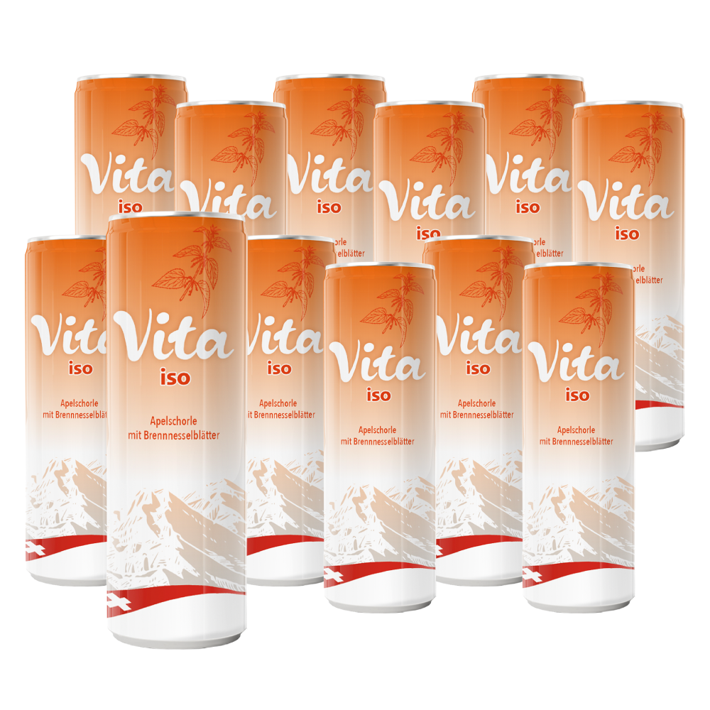 vita Iso, Apfelschorle mit Brennesselblätter (12x330ml)