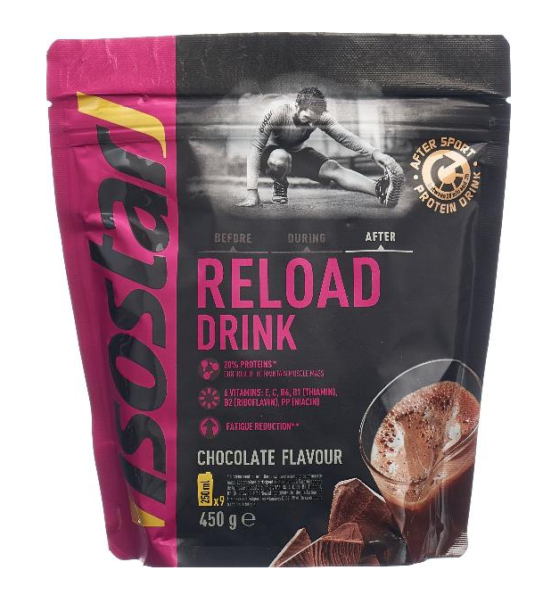 ISOSTAR Reload Drink Pulver Schokolade Beutel (450g)