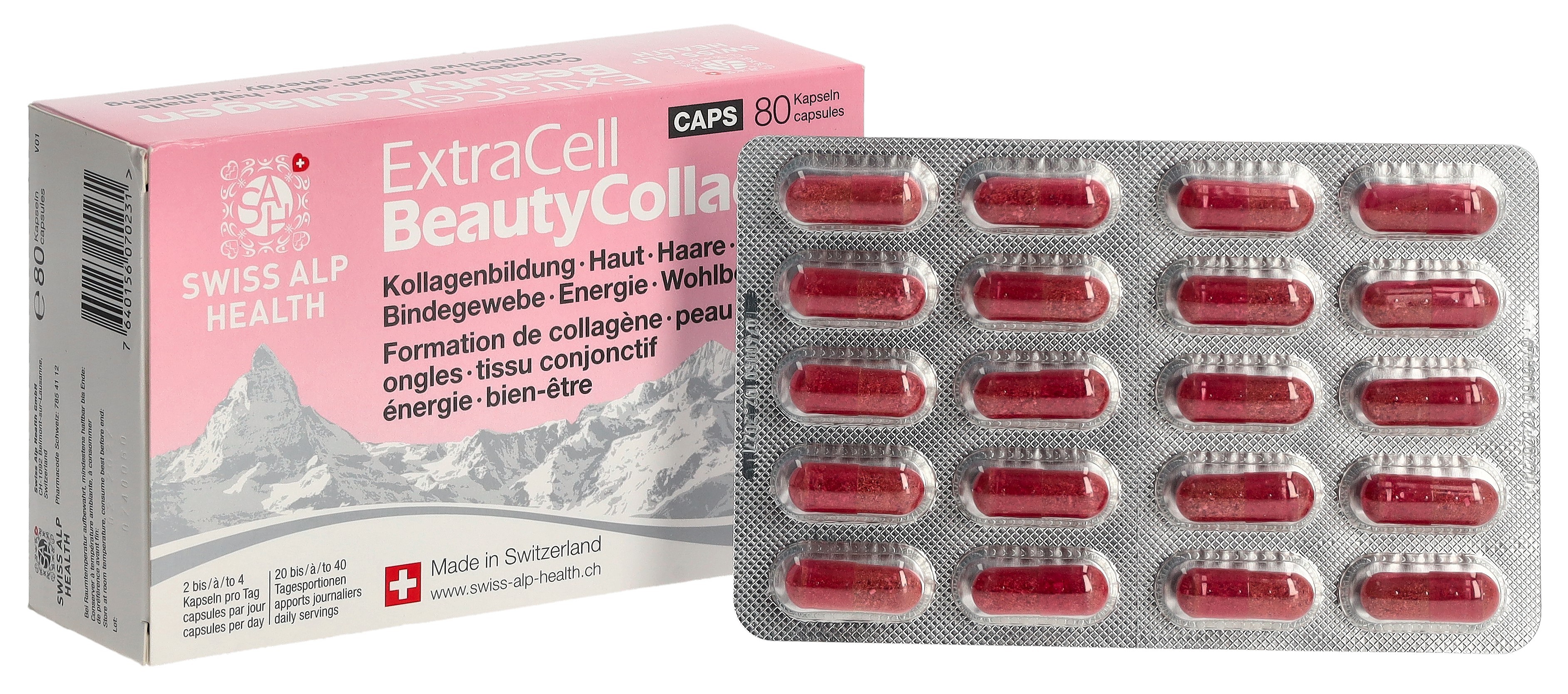 Swiss Alp Health Extra Cell Beauty Collagen Kapseln (80 Stk)