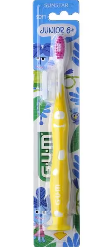 SUNSTAR Gum Junior Zahnbürste gelb, 6-9 Jahre (1 Stk)
