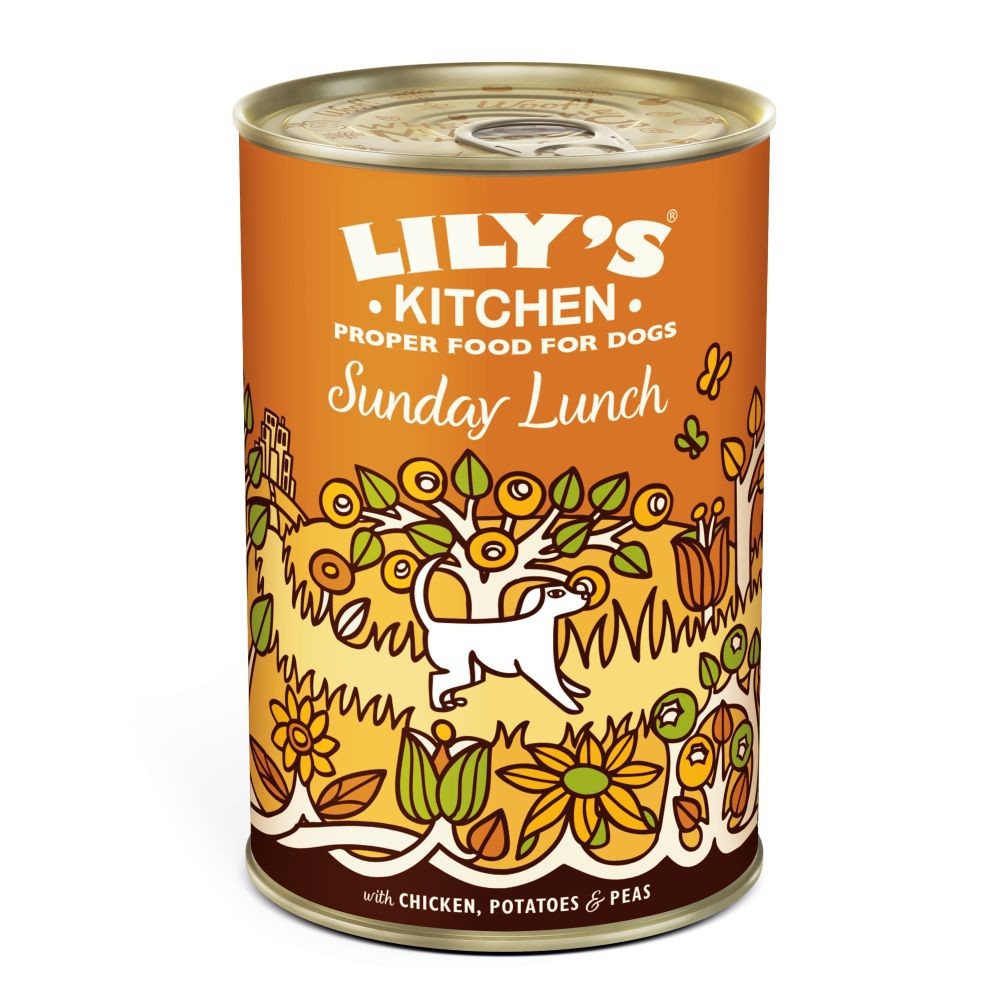 LILY'S KITCHEN Sonntagsessen, Nassfutter für Hunde (6x400g)