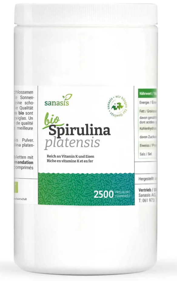 sanasis Spirulina Bio Tabletten (2500 Stk)