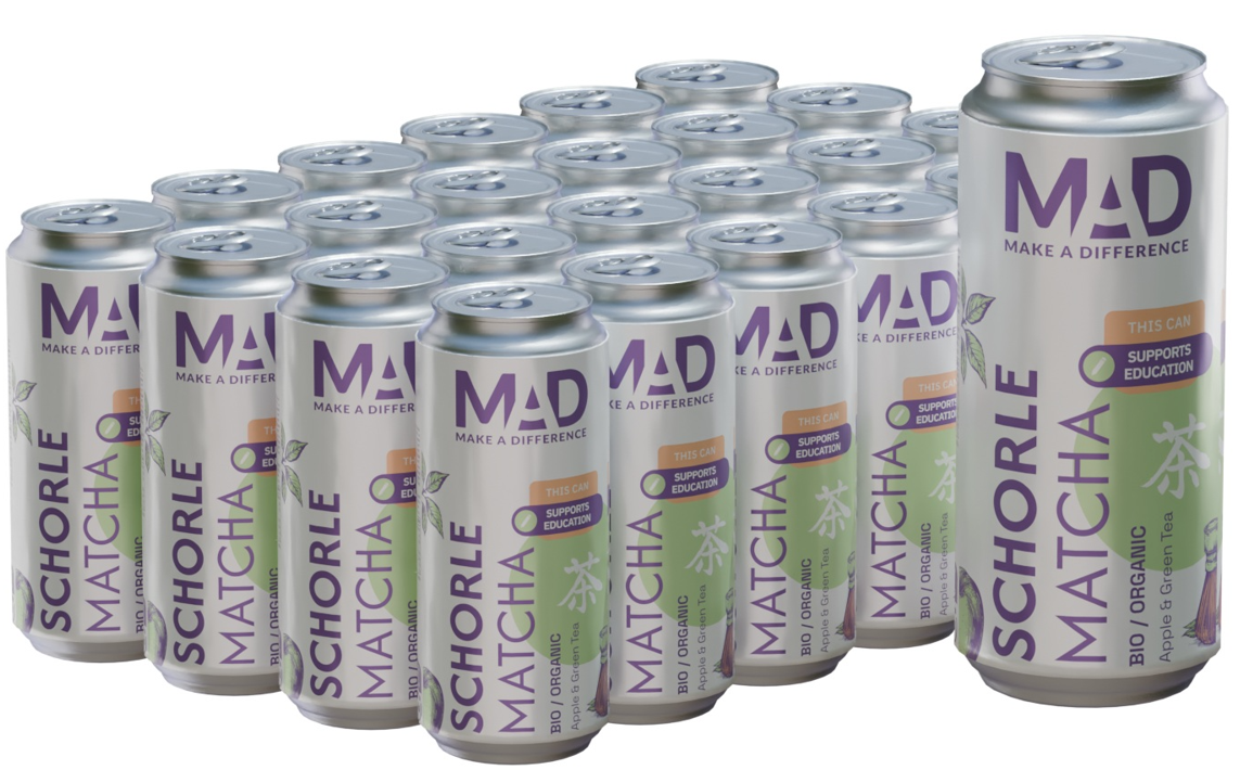 MAD Schorle Matcha Bio Apple & Green Tea (24x330ml)