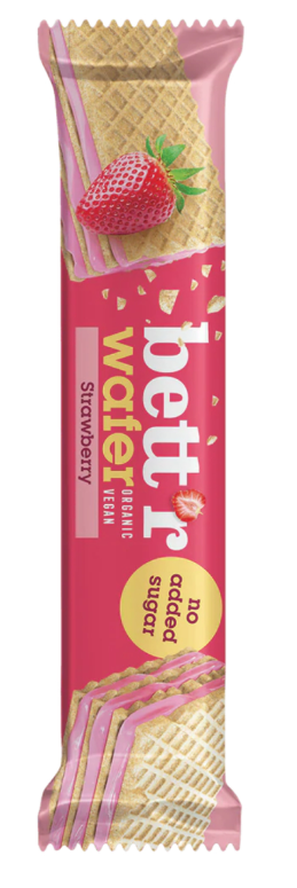 Bett'r Bio Cashew-Erdbeer-Creme Waffel, ohne Zuckerzusatz (30g)