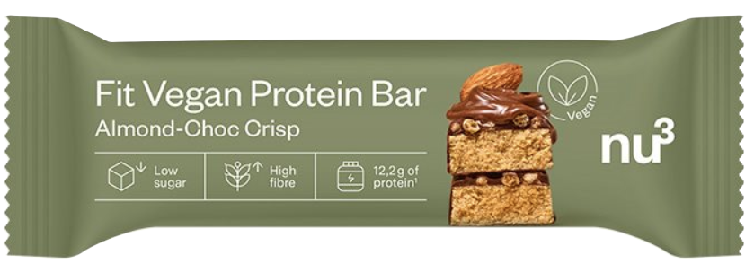 nu3 Fit Vegan Bar Almond Choch Crisp (50g)
