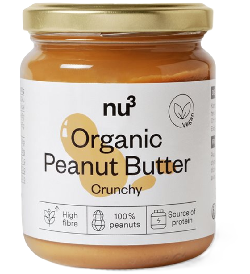nu3 Bio Erdnussbutter crunchy (250g)
