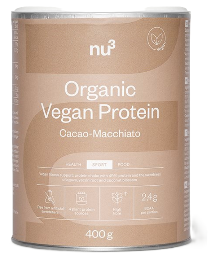 nu3 Bio Vegan Protein Shake Schoko-Macchiato (400g)