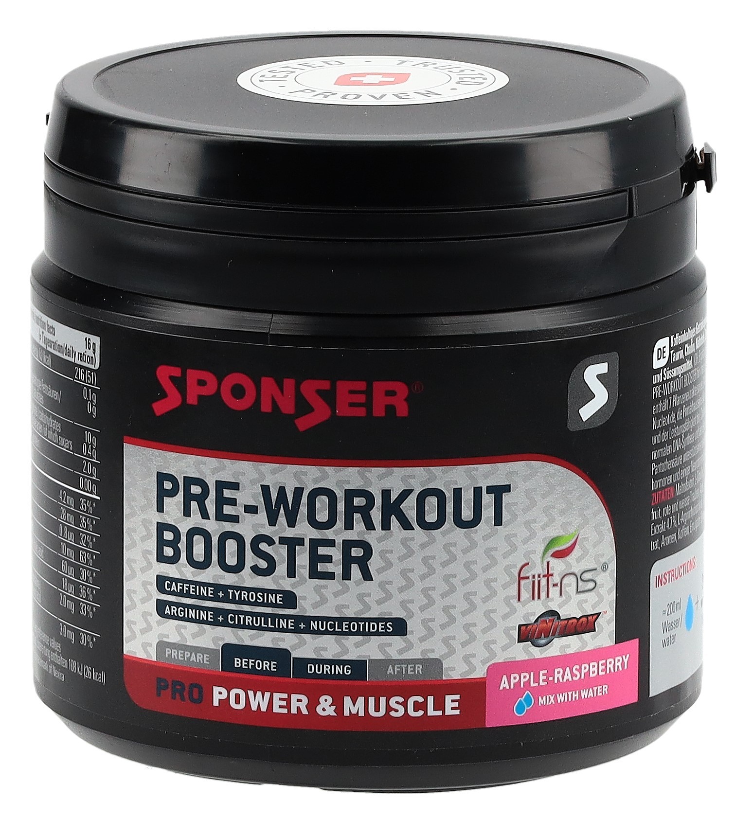 Sponser Pre-Workout Booster Apple Raspberry (256g)