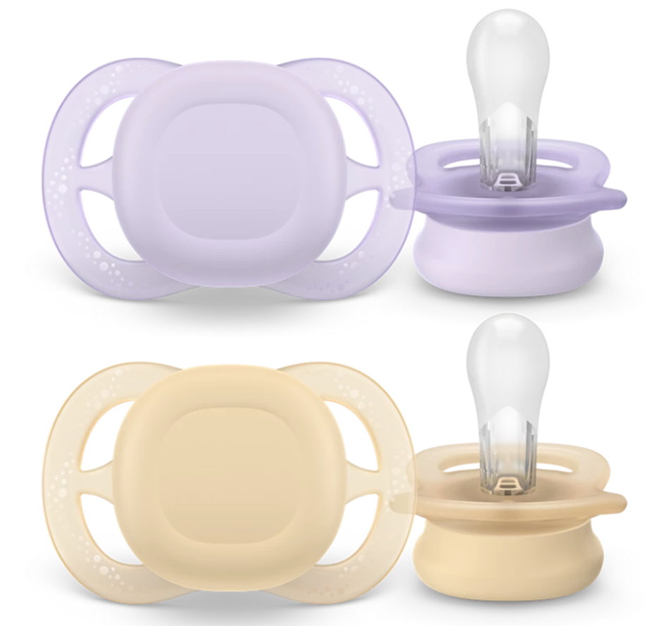 Philips Avent Nuggi Start, 0-2 Monate, lila/orange (2 Stk)