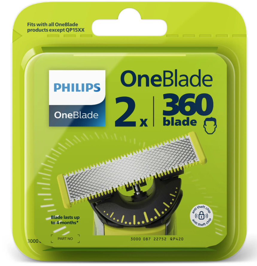 Philips OneBlade 360 Ersatzklingen (2 Stk)