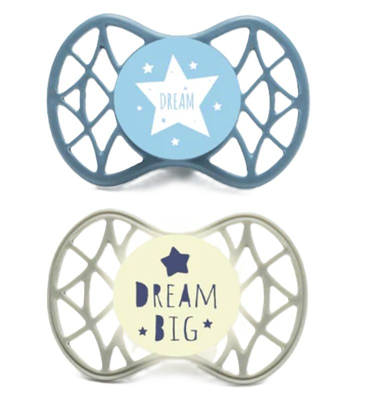 nuvita AIR.55 orthodontischer Nuggi, Dream Big, ab 0 Monate (2 Stk)