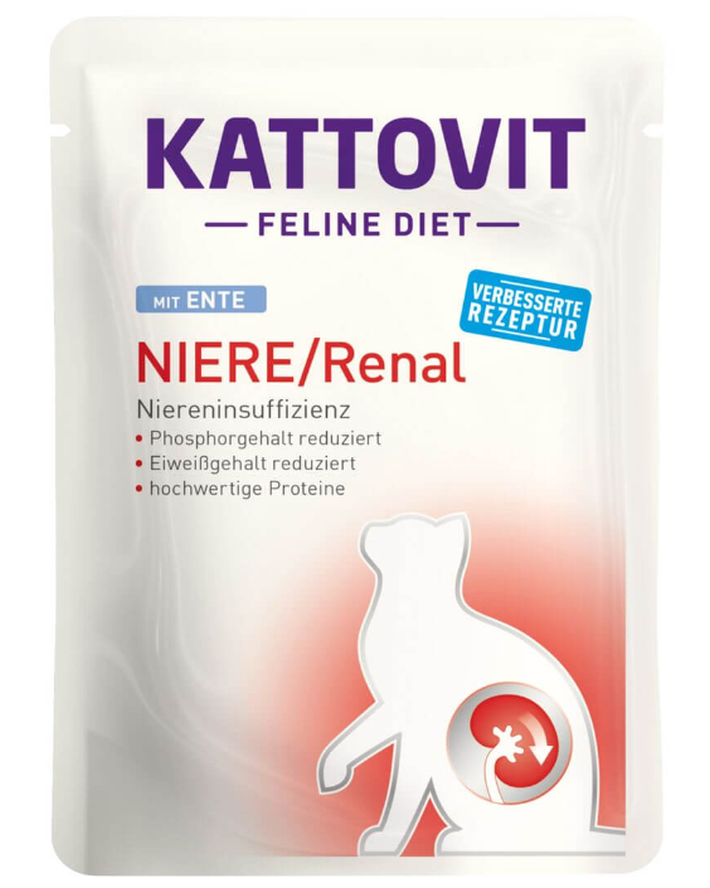Kattovit Niere/Renal mit Ente für Katzen (85g)
