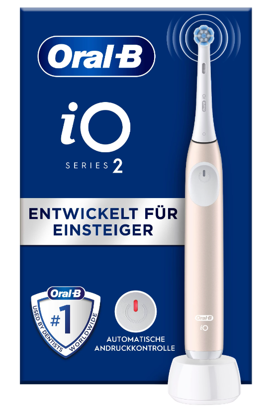 Oral-B iO Series 2 elektrische Zahnbürste, Calm Pink (1 Stk)