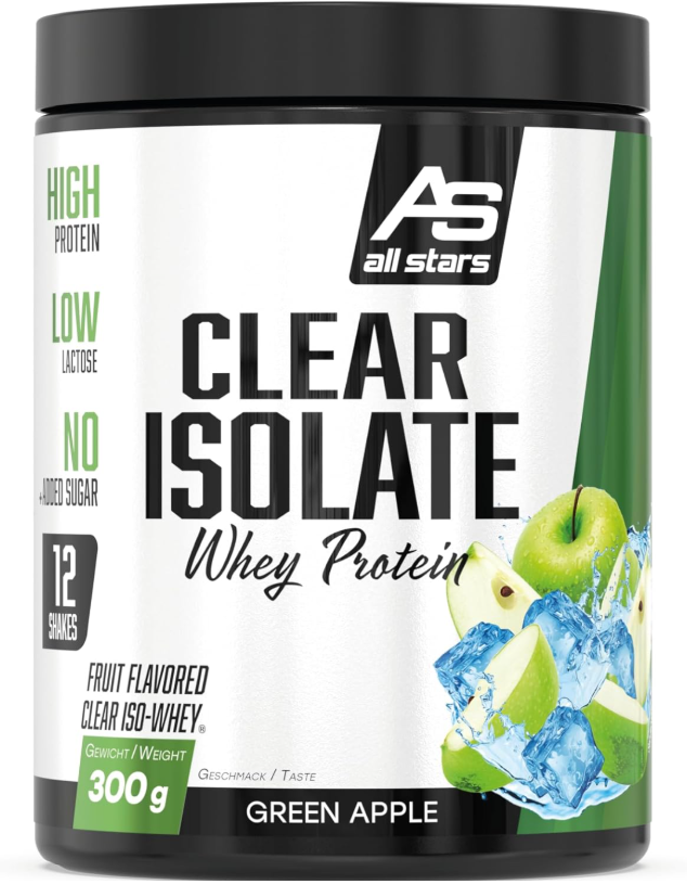 All Stars Clear Isolate Whey Protein Green Apple (300g)