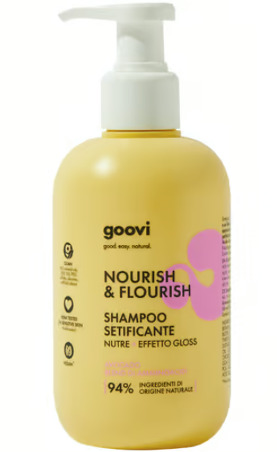 goovi Nourish & Flourish Shampoo für seidiges Haar (250ml)
