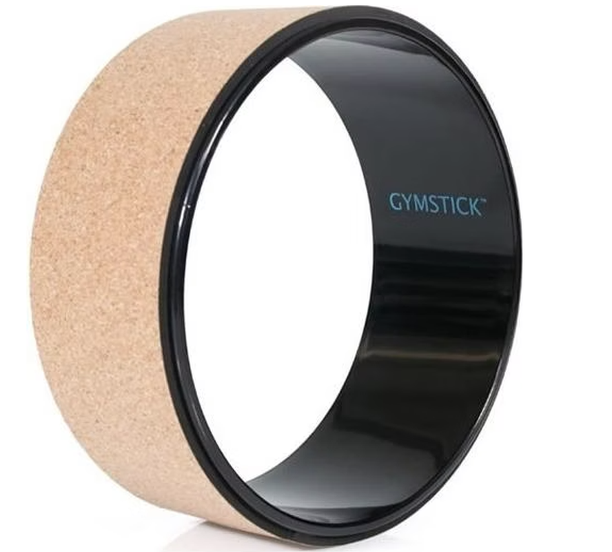 Gymstick Yoga Wheel mit Korkoberfläche, Durchmesser 33cm (1 Stk)