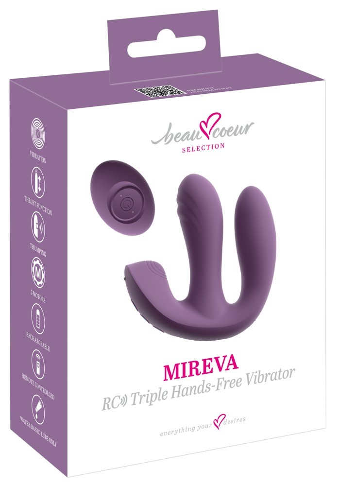beau coeur MIREVA RC Triple Hands-Free Vibrator (1 Stk)